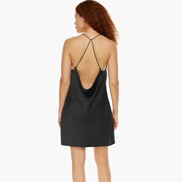 NEW WITH TAGS Aritzia Black Slip Dress - Picture 2 of 8